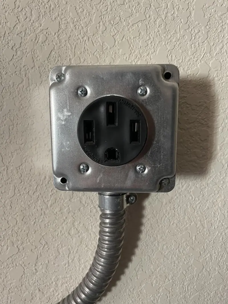 NEMA 14-50 outlet installed for Smart Home Electrical in Bosque Farms